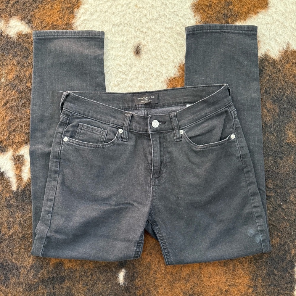 Banana Republic Women's Dark Gray Straight Leg Jeans